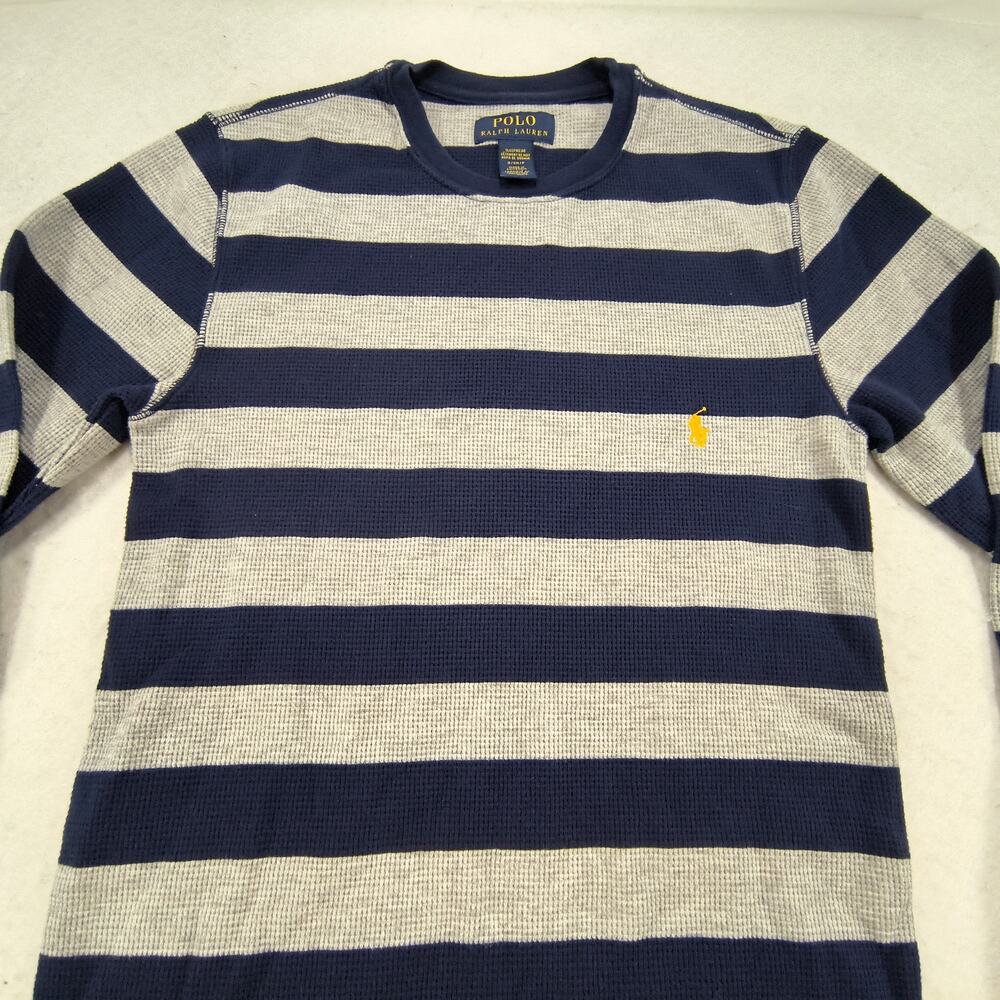 Polo Ralph Lauren Casual Sleepwear Pajama Shirt Womens Size Small S Navy Gray